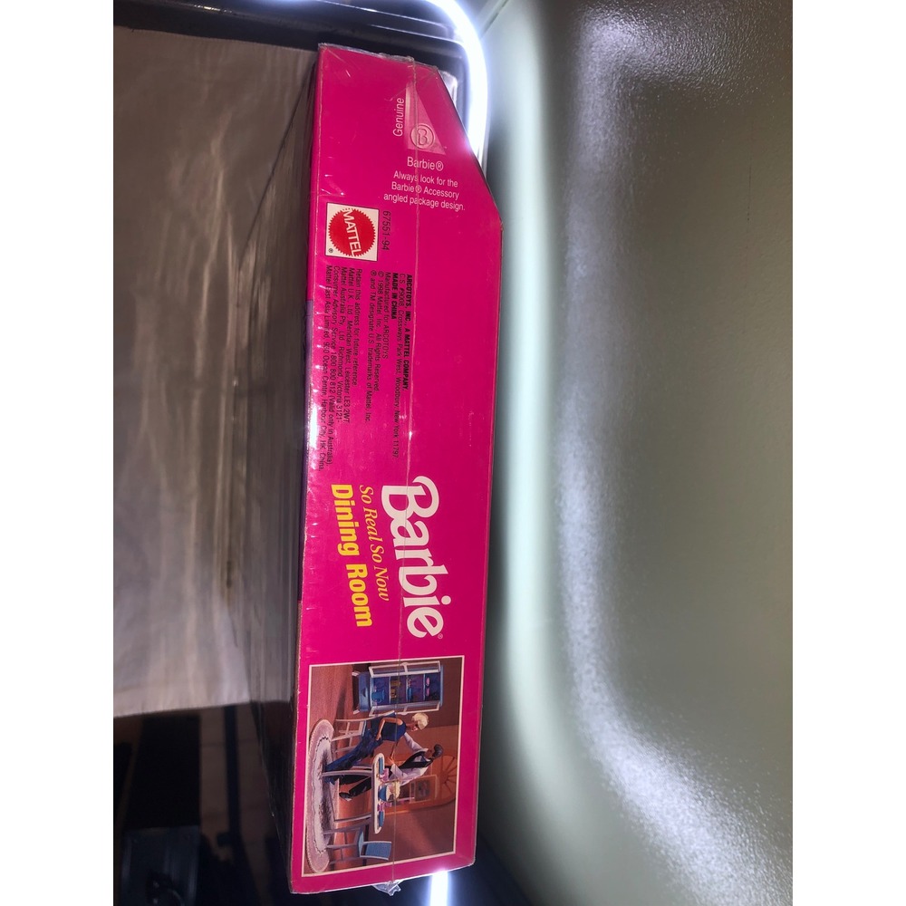Vintage Barbie So Real So Now Dining Room Playset Mattel 67551-94 New In Box - Picture 3 of 7